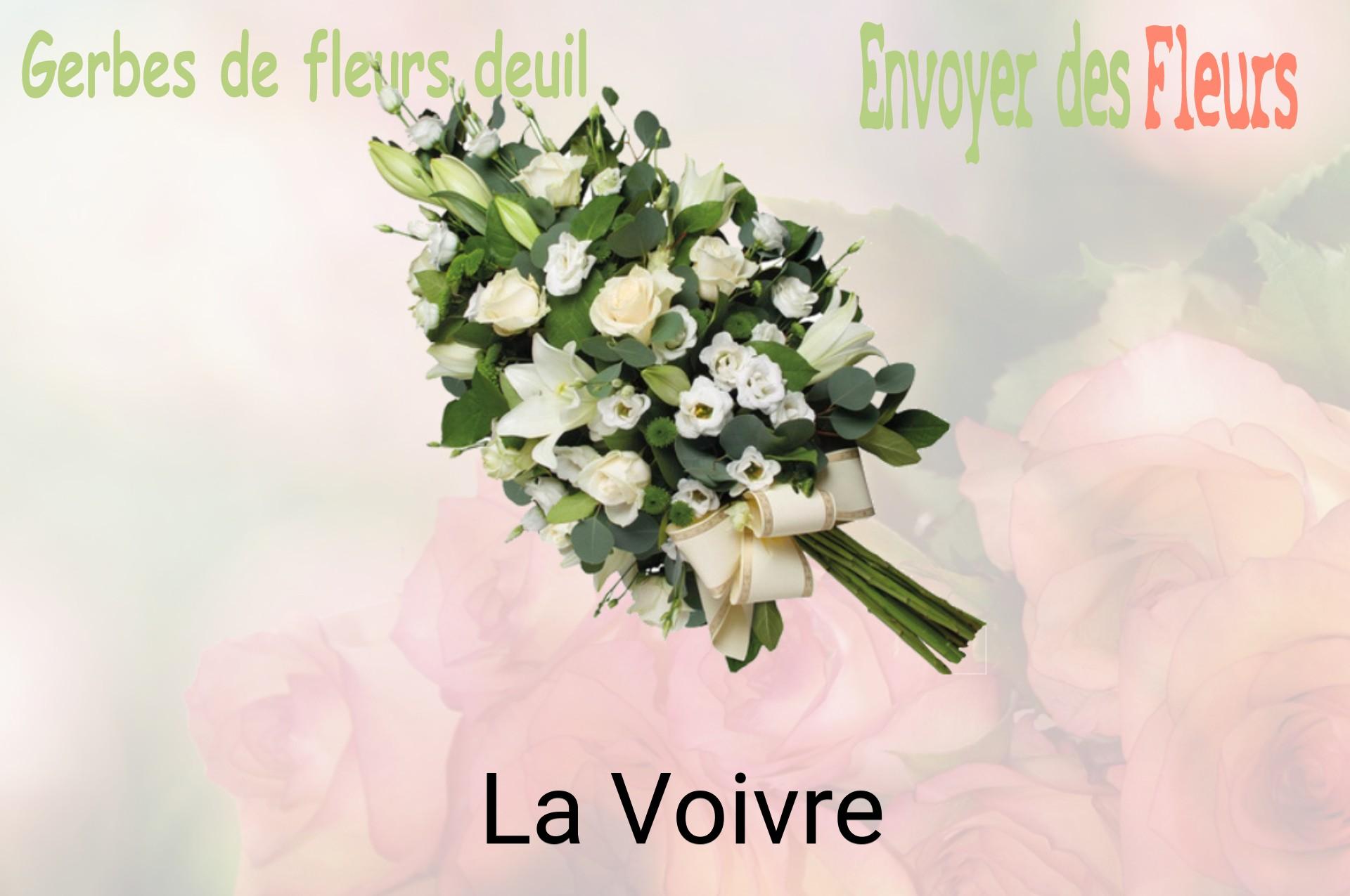 Gerbe de fleurs de deuil livrée à La Voivre